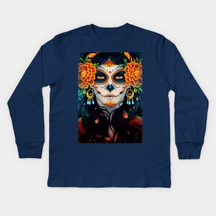 Day of the Dead Kids Long Sleeve T-Shirt